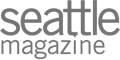 The image shows the logo for "Seattle Magazine" with "seattle" in bold text above "magazine" in smaller, lighter text.